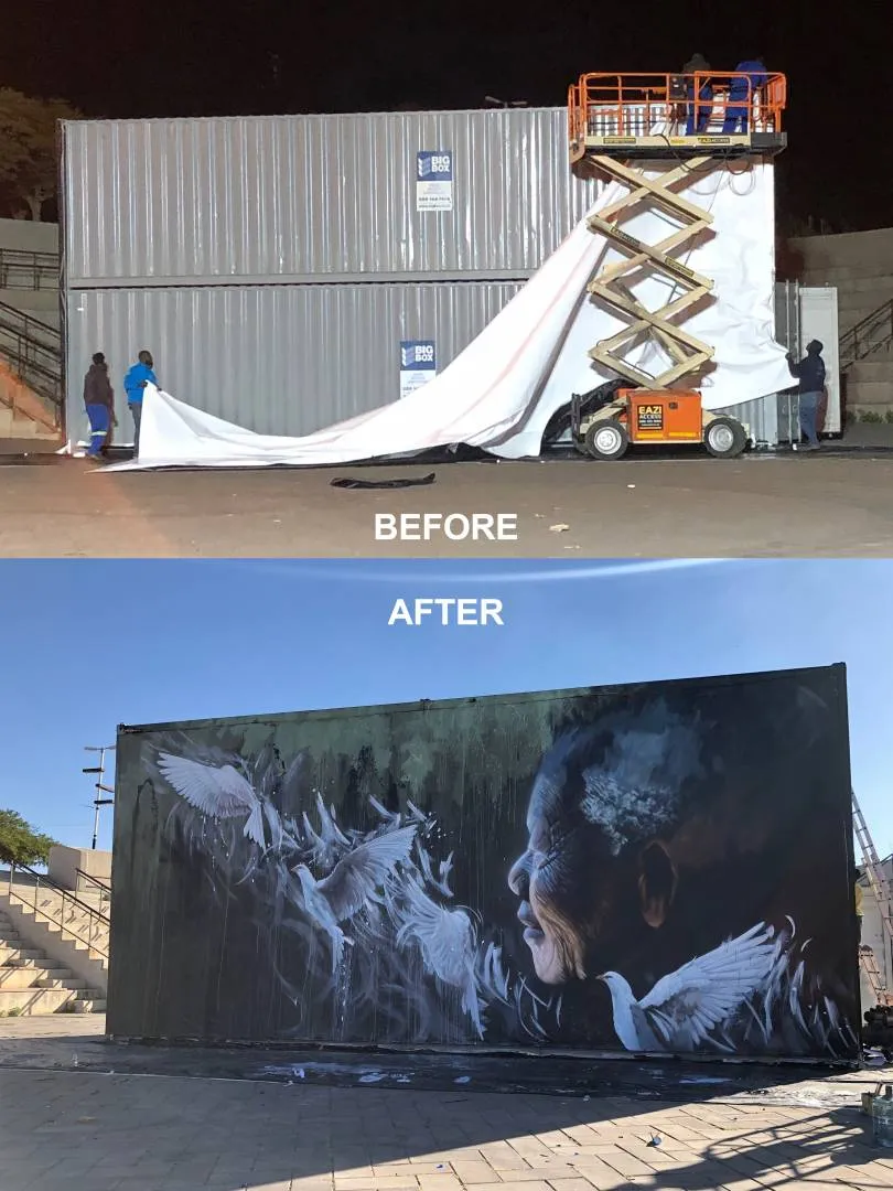 Giant canvas custom build — Sonny Sundancer — signage and branding by Stiek Industries