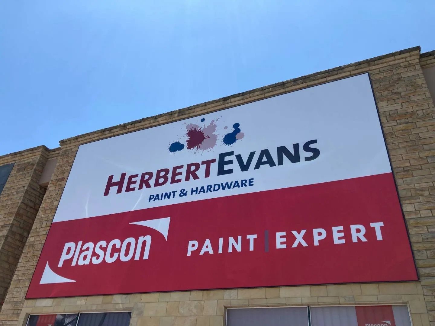Exterior signage — Plascon Paint Expert — signage and branding by Stiek Industries