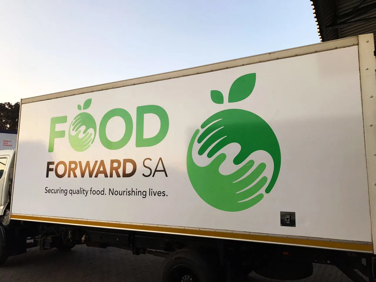 Truck fleet branding — FoodForward SA — signage and branding by Stiek Industries