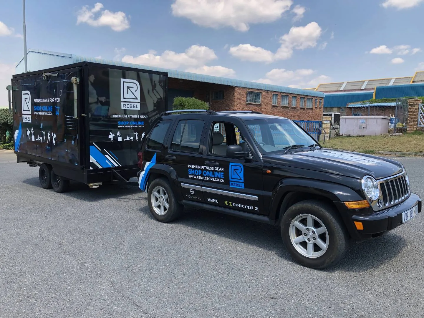 Vehicle and trailer branding — Rebel — signage and branding by Stiek Industries