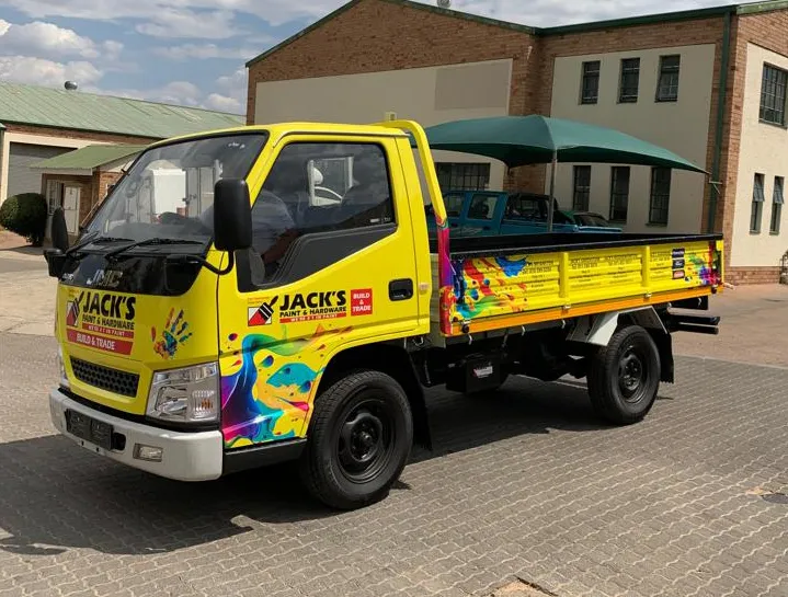 Vehicle branding — Jack's Paint — signage and branding by Stiek Industries