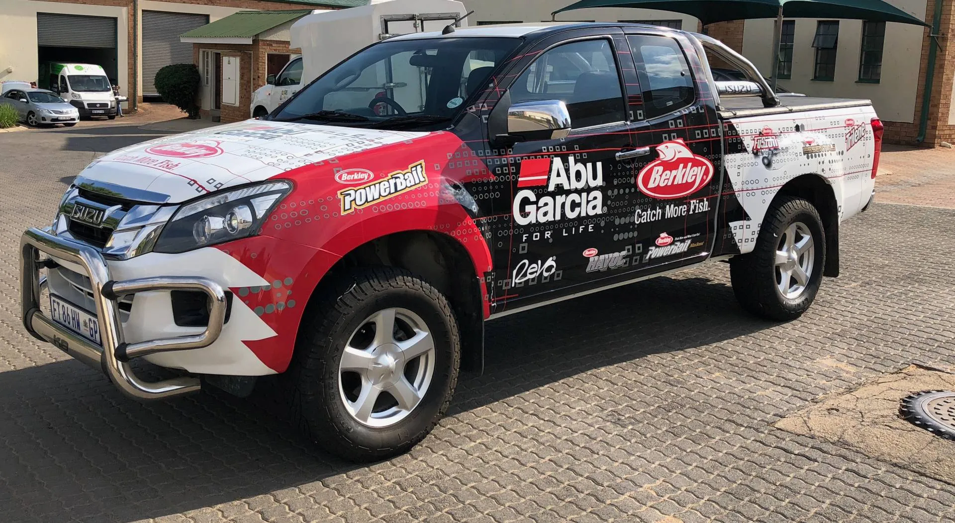 Vehicle branding — Abu Garcia — signage and branding by Stiek Industries