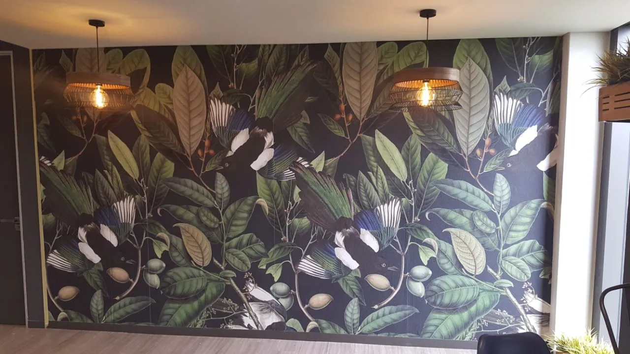 Jungle wallpaper — signage and branding by Stiek Industries